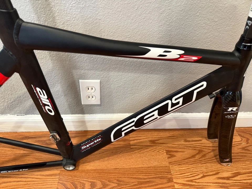 NUEVO (NOS) Cuadro Vintage 50cm (Pequeño) Fieltro B2 Triatlón (Tri)/Contrarreloj (TT) Foto 2 de 4