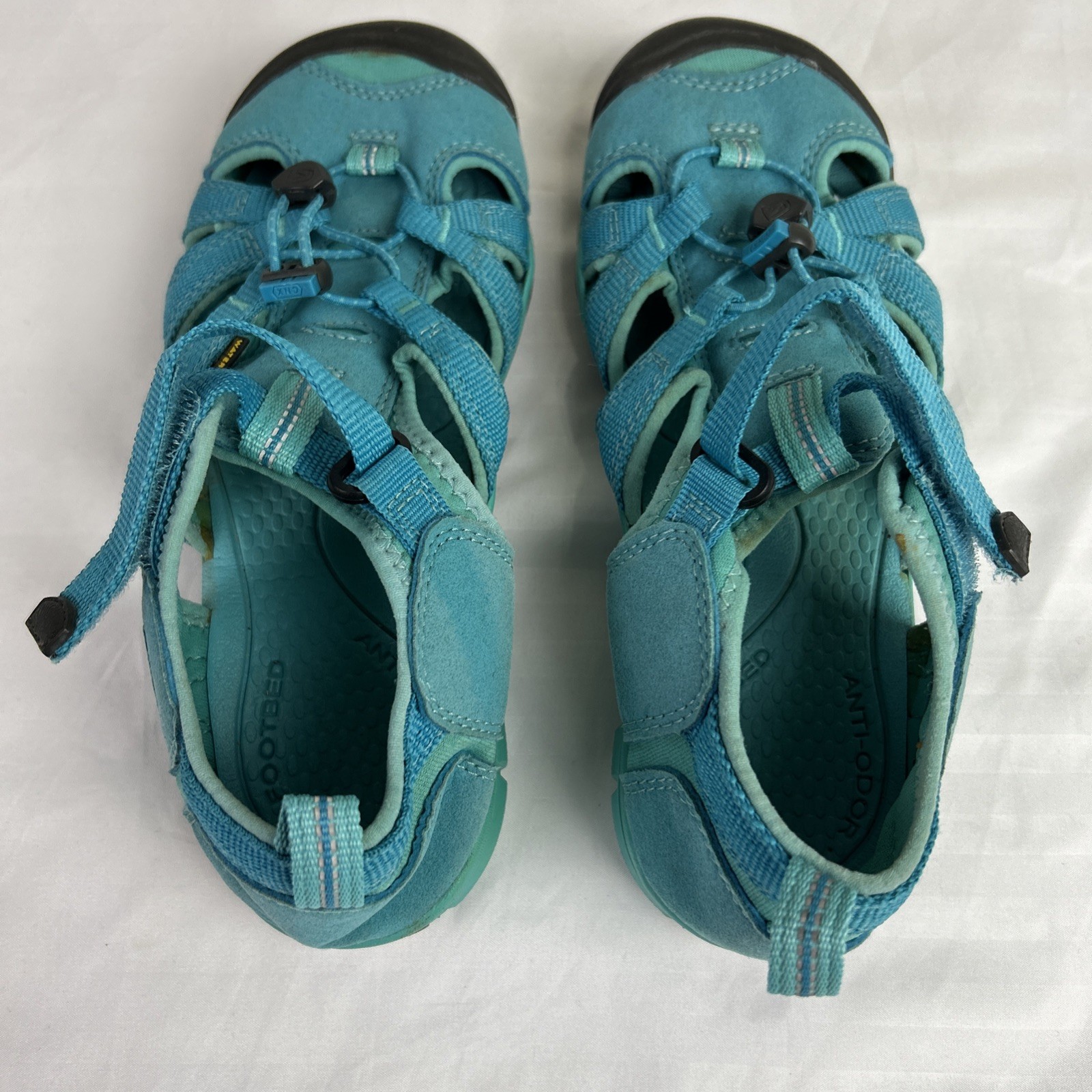 Sandali sportivi impermeabili per bambini Keen Seacamp color verde acqua taglia 5 scarpe da acqua outdoor escursionismo