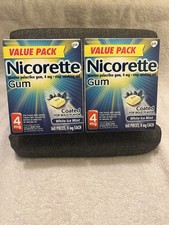 Nicorette Nicotine Gum White Ice Mint NIB 160 Pieces 4mg Exp 02/2027