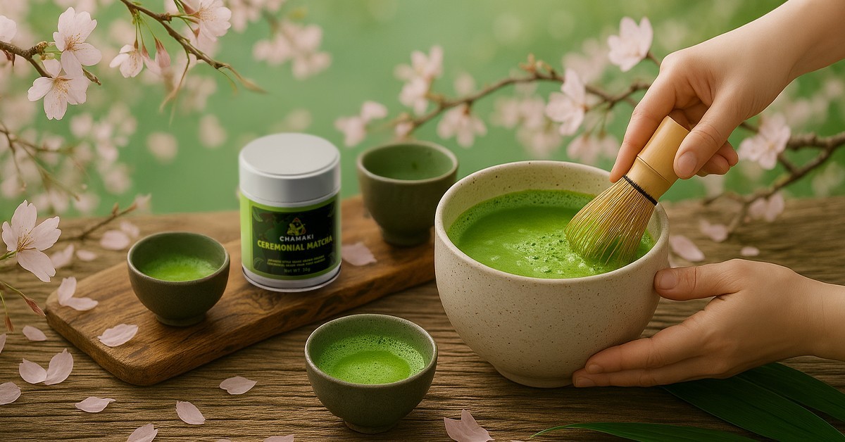 Chamaki Ceremonial Matcha Powder-First Harvest Japanese Style Organic  30g