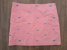 Vineyard Vines Skirt Women s Size 12 Pink With Green Embroidered Fish