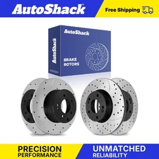 Front Rear Drilled Slotted Brake Rotors for Kia Soul Forte Koup Forte5