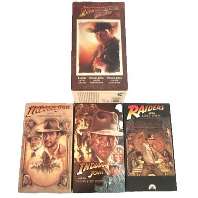 Paramount Indiana Jones Trilogy VHS Box Set NTSC Action Spielberg Ford