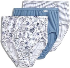 Jockey 3-Pack Elance Briefs Panty Comfort 100 Cotton 1484 Paisley Floral 11/4XL