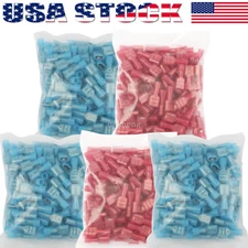 400x Insulated Male Female Spade Terminal Crimp Quick Disconnect Wire Connectors