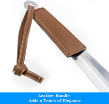 Metal Shoe Horn - 12 Inch Long Shoe Horns for Senior, Men, Women, Kids, Stain...