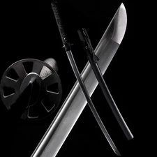 Handmade Japanese Samurai Katana Sword Damascus Folded Steel Full Tang Sharp