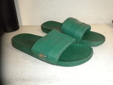 Prewoned Men's Lacoste Green Sandals Slides Sz 8 Some ware