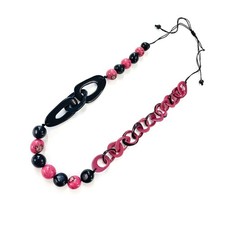 TAGUA NUT NECKLACE N acai bead beach resort unique jewelry artisan handmade 52