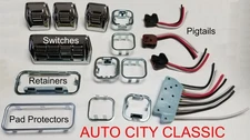 1955 - 1957 Power Window Switch Chevy Buick Cad Olds Pont GM Full Size 4 Pc Set
