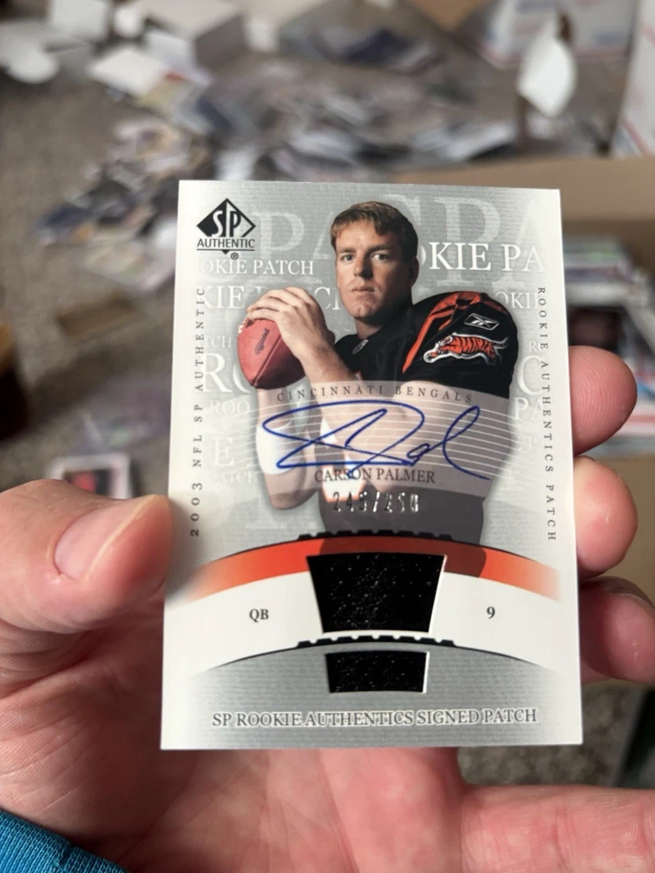 2003 SP AUTHENTIC CARSON PALMER PATCH AUTO /250 - Image 3 of 3