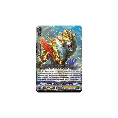 Vanguard TCG Karte D-VS04/017EN RRR Sacred Twin Beast, White Lion V Clan Collecti