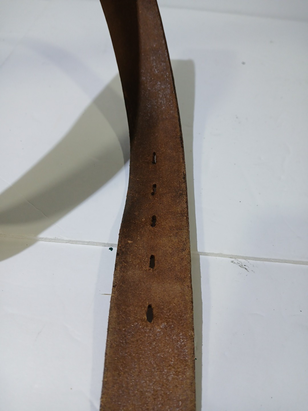 VTG Wrangler Leather Kids Belt Buckle Horses Western Cowboy Tooled