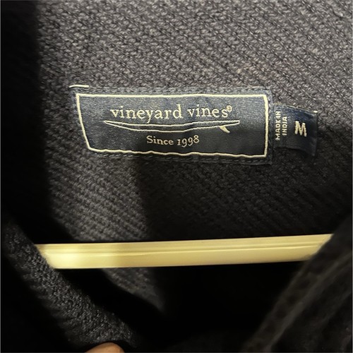 Vineyard Vines Men's Navy Solid Shacket Jacket Button Front Pockets Size M