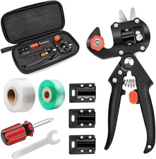 2-in-1 Garden Grafting Tools Pruner Kit, V-Graft Omega-Graft and U-Graft, Plant 