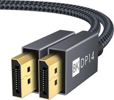 8K DisplayPort Cable 1.4, VESA Certified DP Cable 6.6ft 8K 60Hz, 4K 144Hz