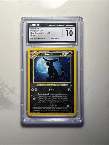 CGC 10 POKEMON NEO DISCOVERY UMBREON HOLO OG MOONKITTY