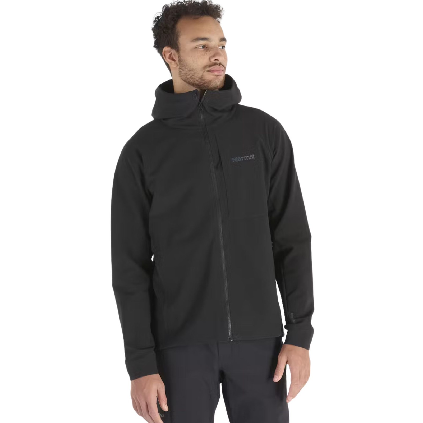 Marmot Pinnacle DriClime Hoody Men's Rain Jacket, Black, XX-Large