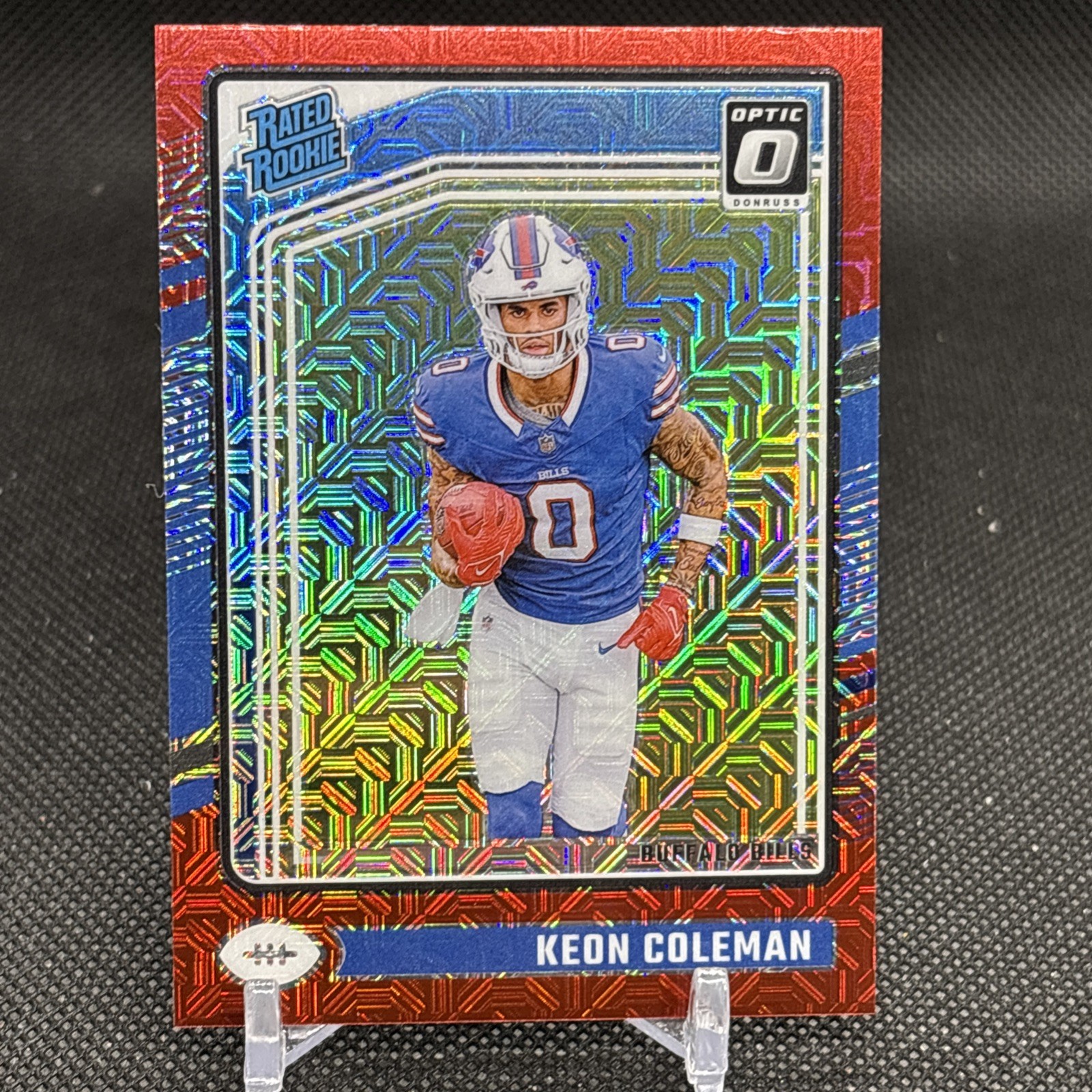 2024 Donruss Optic Keon Coleman Rated Rookie #263 Red Mojo Bills SSP