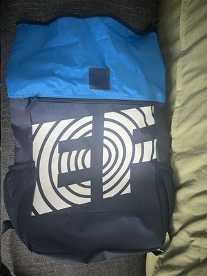 Education First (EF) Backpack Blue And White Used One Day  
