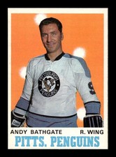 1970 71 O Pee Chee #207 Andy Bathgate Penguins NEAR MINT *8m