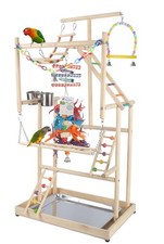 Parrot Playground Large 4 Layers - Small Bird Playground Parakeet Play Stand ...