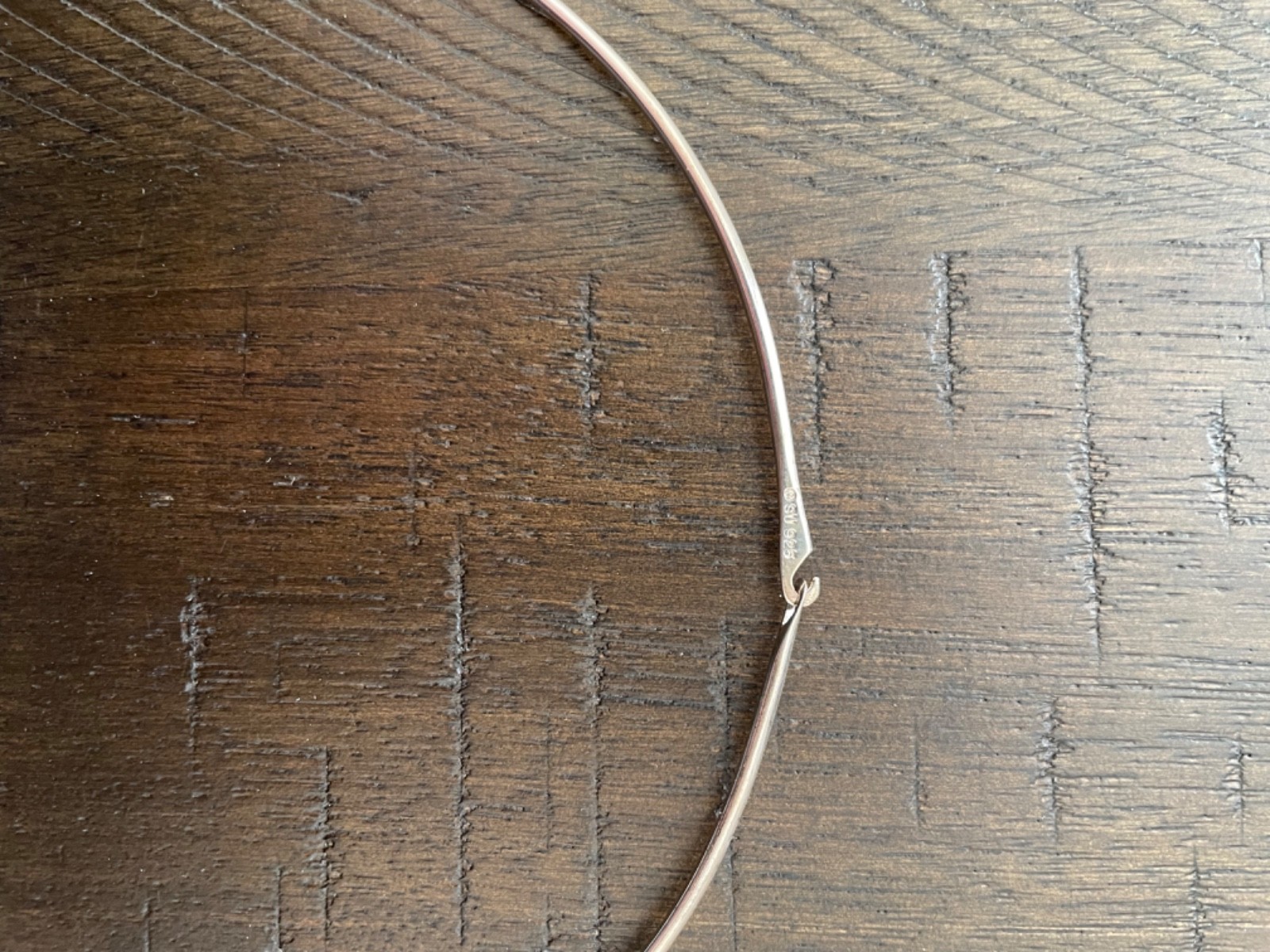 Vintage Solid Sterling Silver Necklace - image 5