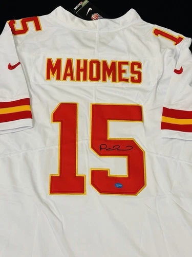 Patrick Mahomes Kansas City Chiefs Signed NFL Football Jersey COA