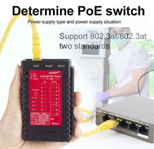 Network Cable Tester for rj45 rj11 rj12 /cat5 cat5e cat6 cat6a cat7Test STP U... - Afbeelding 4 van 8