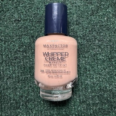 Max Factor Whipped Creme Makeup Foundation 309 Cool Beige 1.2fl oz *Very Rare*