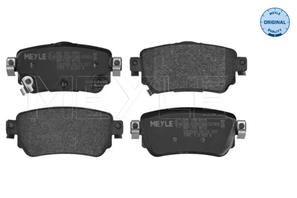Plaquettes de frein Meyle 0252596515 pour système de frein à disque OE 440603981 en céramique