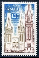🦬Timbre France N°1808 - Luxe ** - Saint Paul de Leon - MNH** - 1974🦬