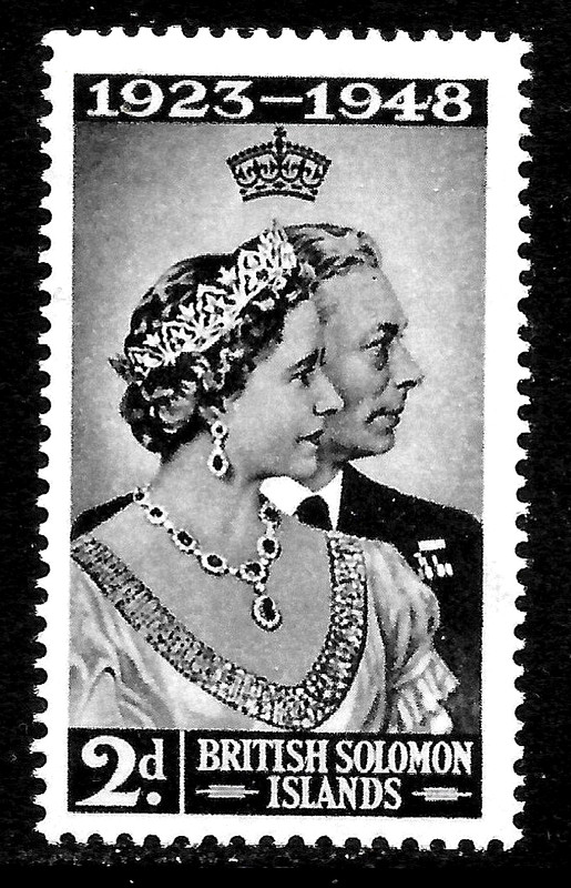 HICK GIRL-MINT  SOLOMON  ISLANDS  SC#82   SILVER  WEDDING    X3570