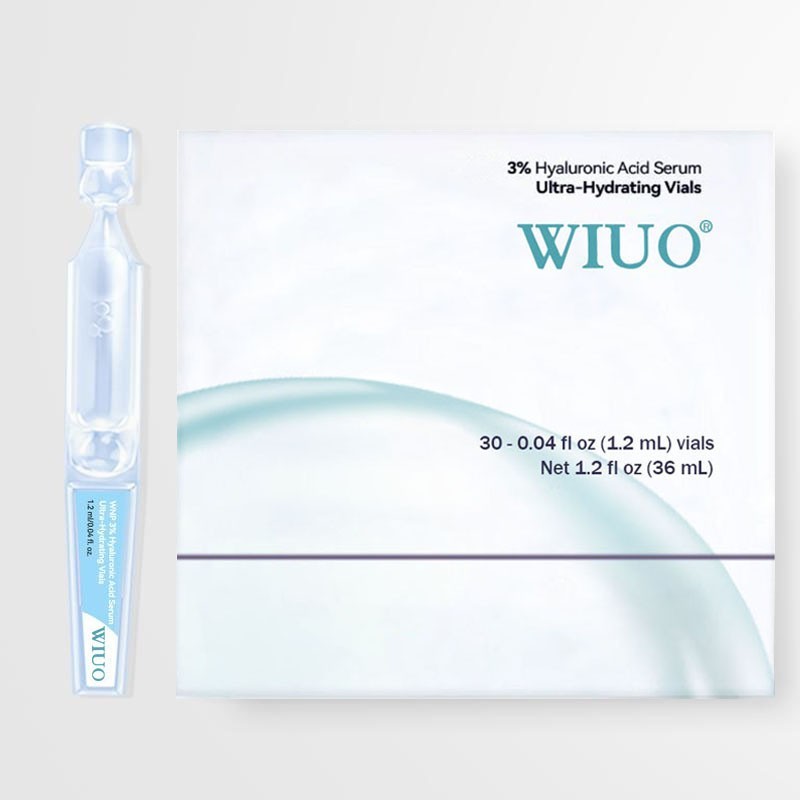 3% Hyaluronic Acid Serum-Anti-Aging & Hydrating, 60PCS for Dry & Sensitive Skin