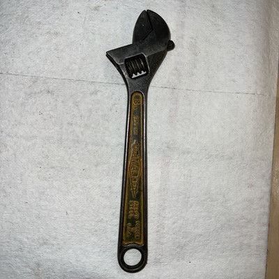 Vintage Diamond Tool & Horseshoe Co. 8'' Adjustable Crescent Wrench DIAMALLOY USA