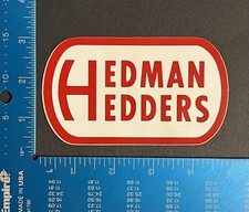 Vintage Original Hedman Hedders Racing Decal 70s Toolbox Garage Headers Hot Rod