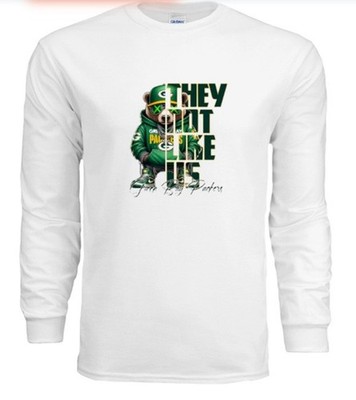 Green Bay Packers Kendrick Lamar Not Like US Long Sleeve Shirt White L XL M