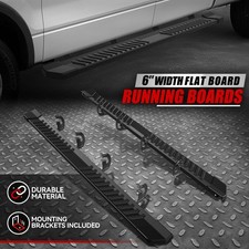 PARA FORD F150 04-14 DOBLE CABINA NEGRO CON RECUBRIMIENTO EN POLVO 6" ESTRIBO LATERAL