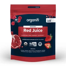 Organifi Red Juice Energy Support Superfood Powder Cordyceps Infused 30 Servings