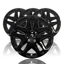 4 BLACK 17" Wheel Covers Skins Hub Caps fits Alloy Wheels for 13-16 Ford Fusion