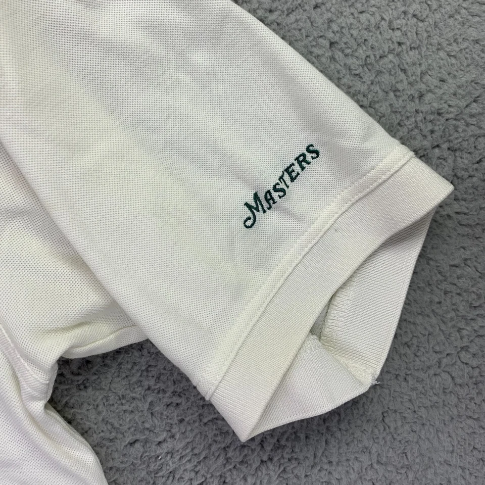 Camisa polo vintage Masters Collection para hombre grande blanca Augusta National Golf Foto 4 de 4