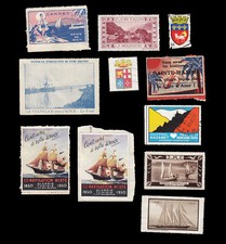 11 timbres erinnophilie diverses