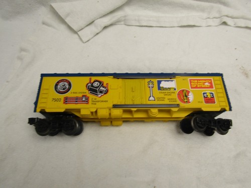 TRAIN FREIGHT ROLLING STOCK O SCALE CAR LIONEL 75th ANNIVERSARY BOXCAR 7502