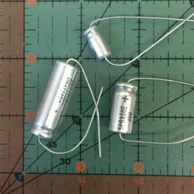 Sprague Axial Electrolytic Capacitor 100uF 6v 30D107M006CC5A 105'c Audio 8pcs 