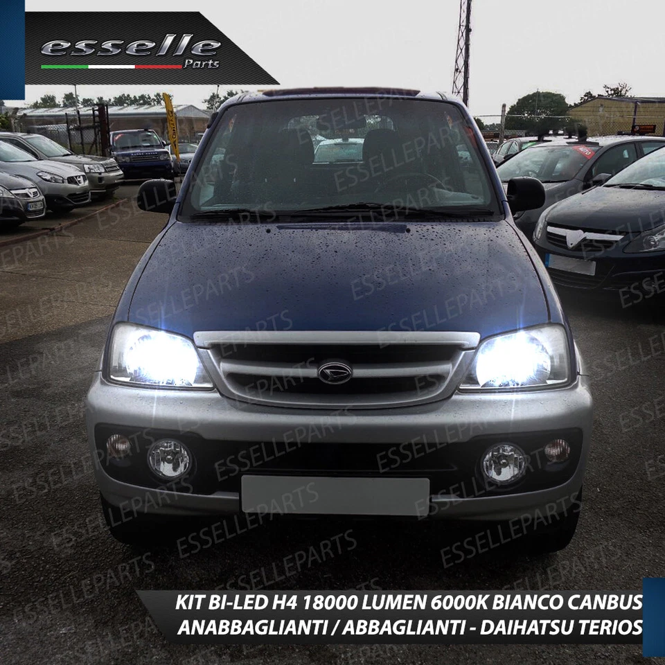KIT FARI A LED DAIHATSU TERIOS I ANABBAGLIANTI ABBAGLIANTI LUCI POSIZIONE 6000K - Immagine 3 di 4