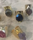 Raw Amethyst Ring Faceted Point Silver Large Statement Natural Stone Boho Chic — photo 6