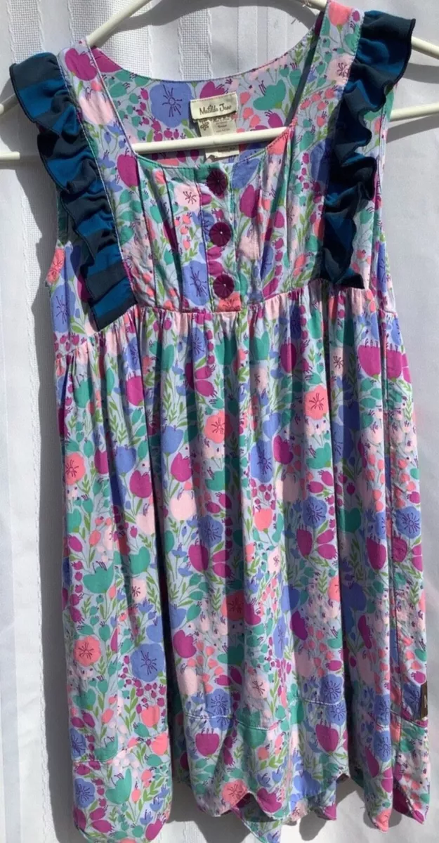 Matilda Jane Girls Gloria Bubblegum Dress Wonderful Parade Size 8