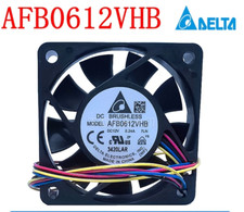 Delta AFB0612VHB DC12V 0.24A 6015 6CM 4-Wire Cooling Fan