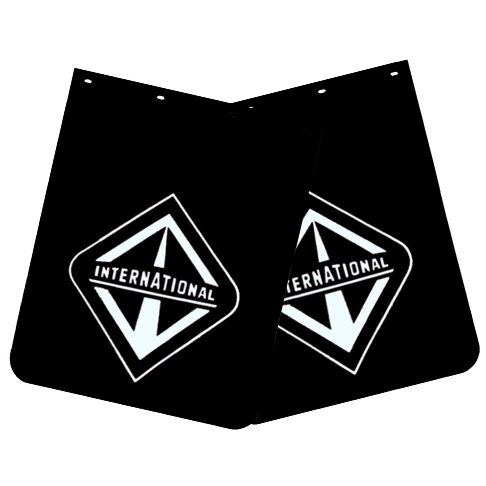 Heavy-Duty 24x30 Black Semi Truck Mud Flaps 2PCS 1/5 Thick