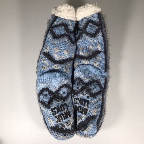 New MUK LUKS Womens Blue Cabin Socks with Shea Butter - Picture 7 of 11